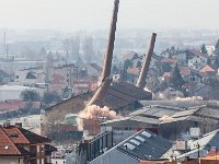 Ciglana Črnomerec, rušenje dimnjaka A
